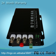Alibaba trade assurance 4-channel BNC video to ip converter DC5V1A 1550nm catv optic transmitter